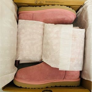 UGG Australia Women’s CLASSIC Boots SHORT JERSEY STRIPE Size 7